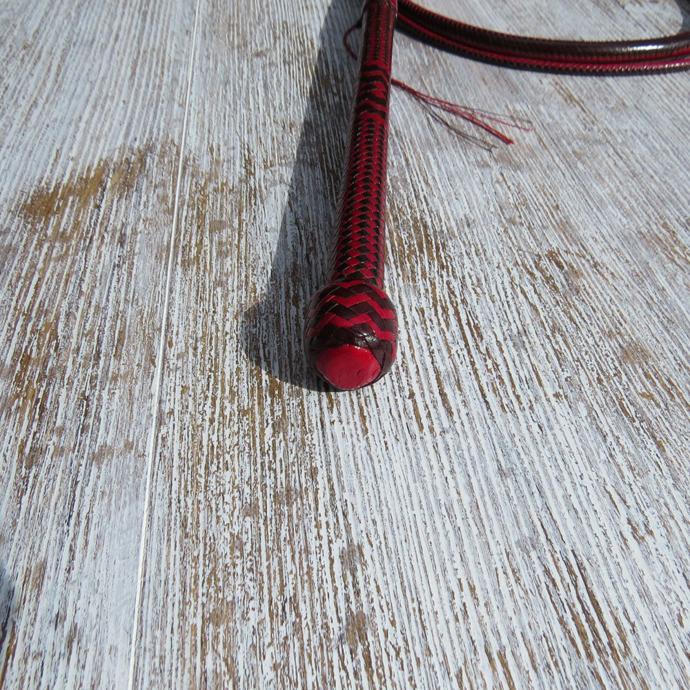 Mike's Australian Pattern 2-tone 24plait Bullwhip Builder