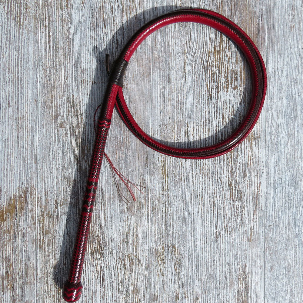 Mike's Australian Pattern 2-tone 24plait Bullwhip Builder