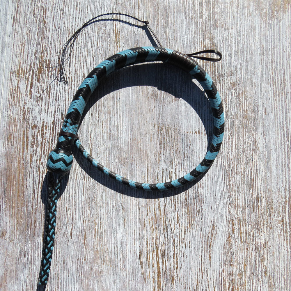 3ft 16plait 2-tone Black and Blue Pocket Snakewhip