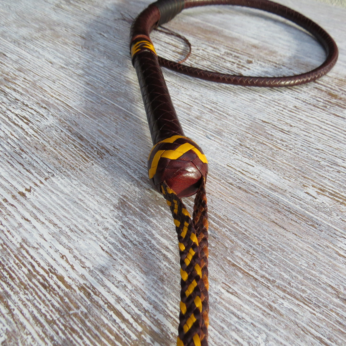 3ft Whisky Tan 8plait Pocket Bullwhip