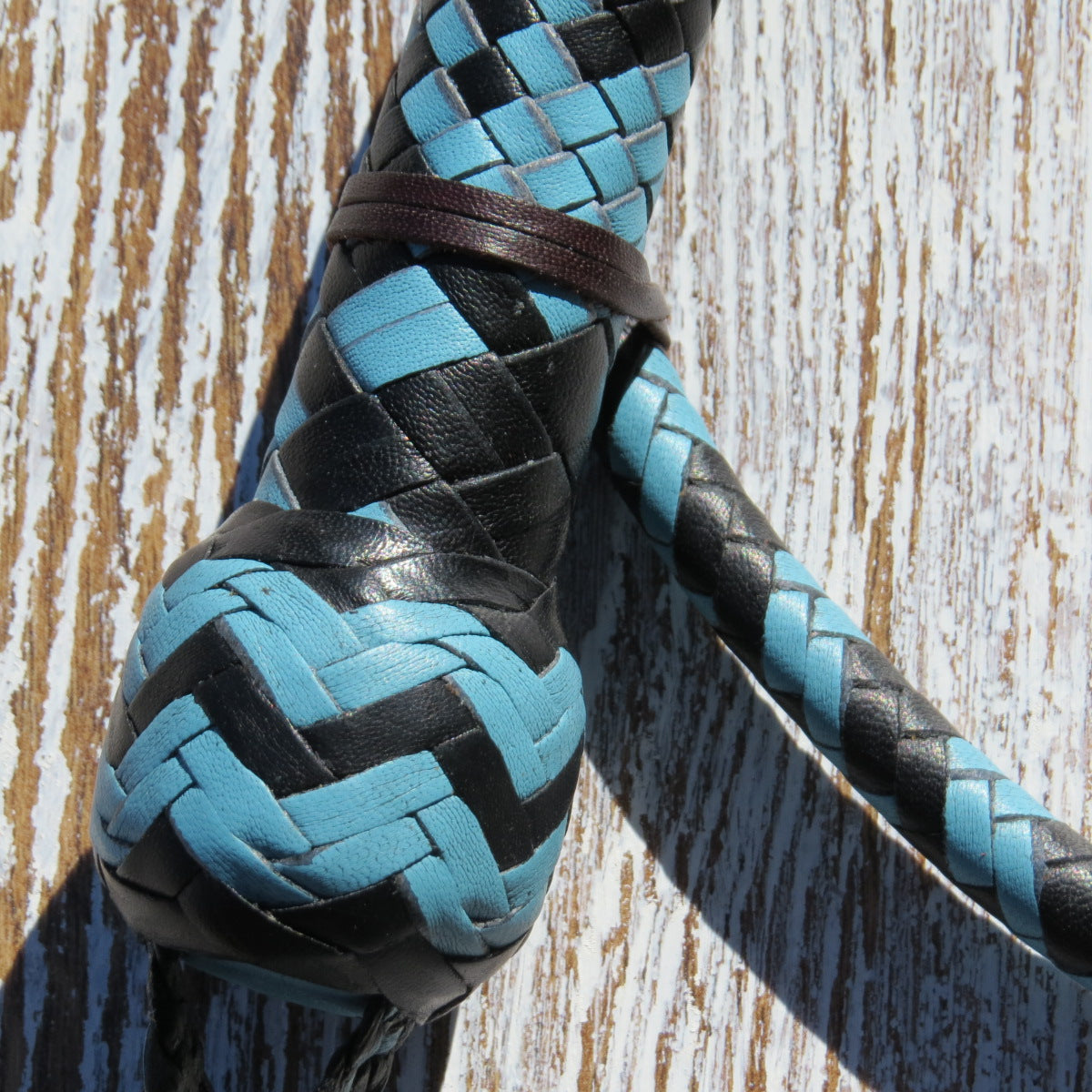 3ft 16plait Black and Blue Pocket Snakewhip