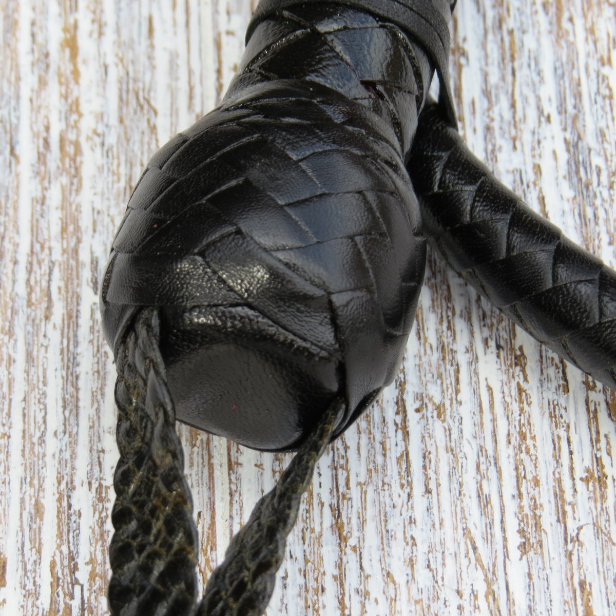 4ft Black 8plait Snake Whip
