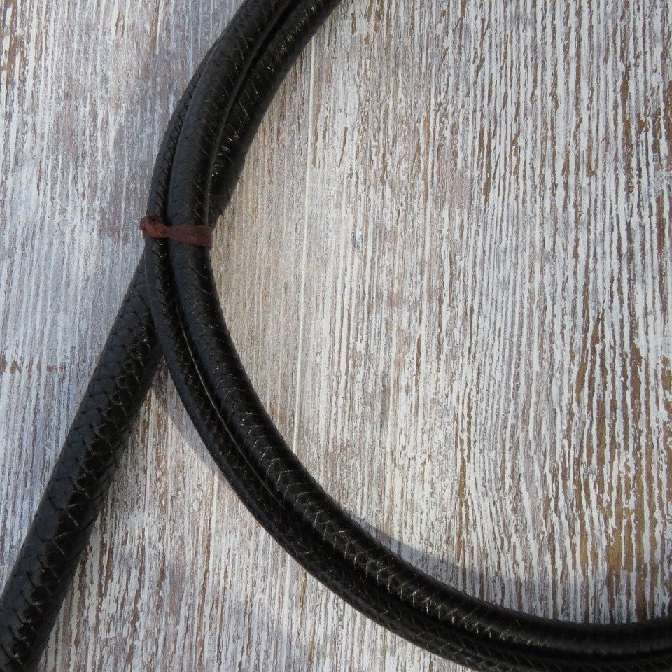 8ft Australian Pattern Black 16plait Bullwhip