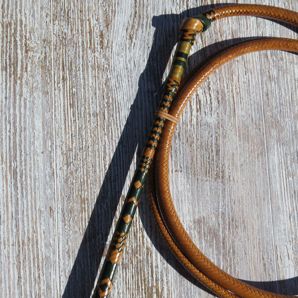 Full Plait 6ft 12-plait Natural Tan Australian Stock Whip