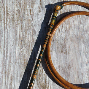 Full Plait 6ft 12-plait Natural Tan Australian Stock Whip