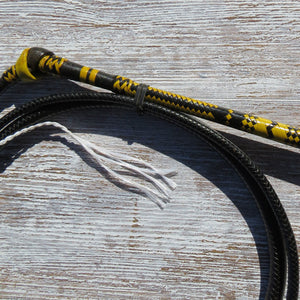 Full Plait 5 1/2ft 12-plait Black Australian Stock Whip