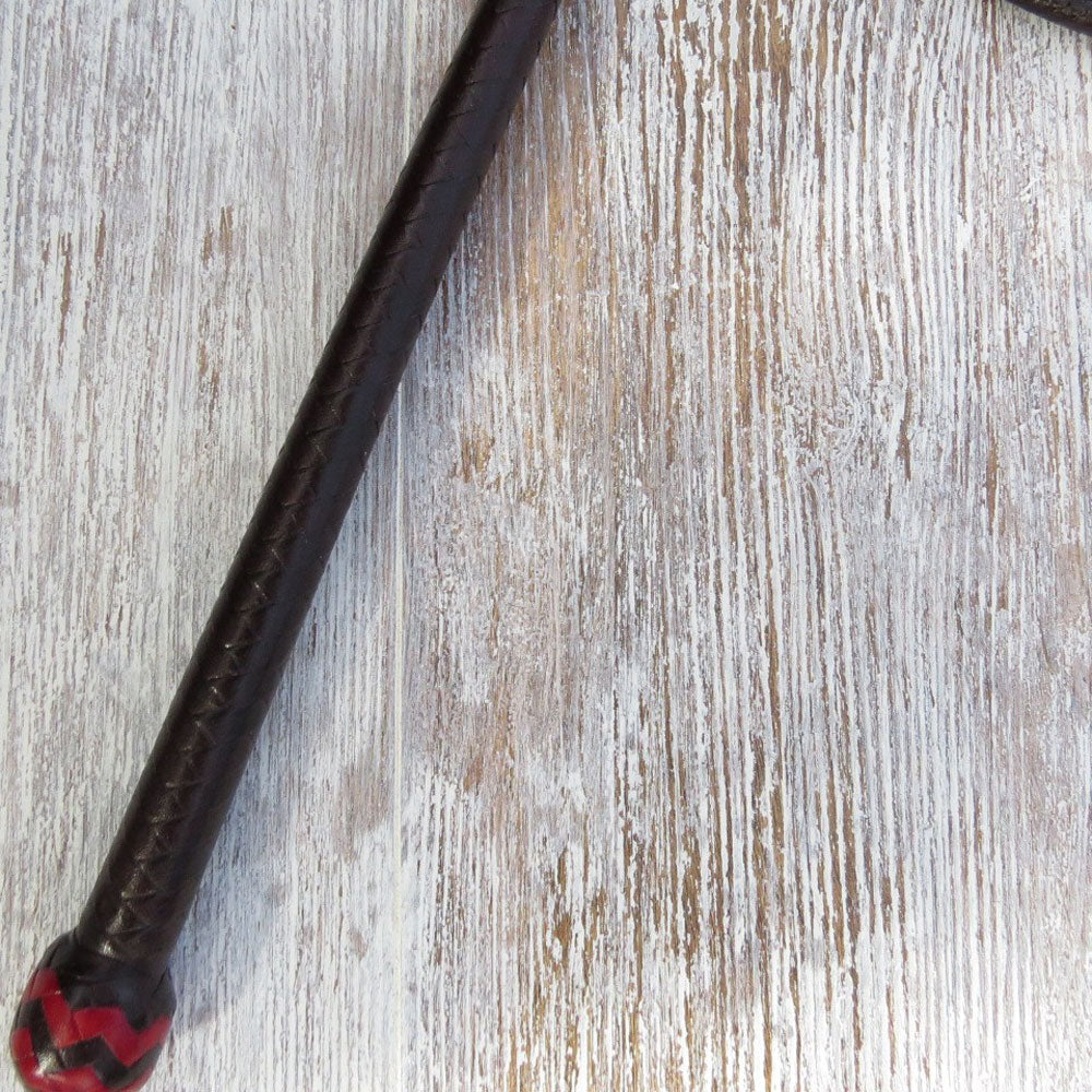 Brandy Tan 6ft 8-plait 1/2-Caned Australian Stock Whip