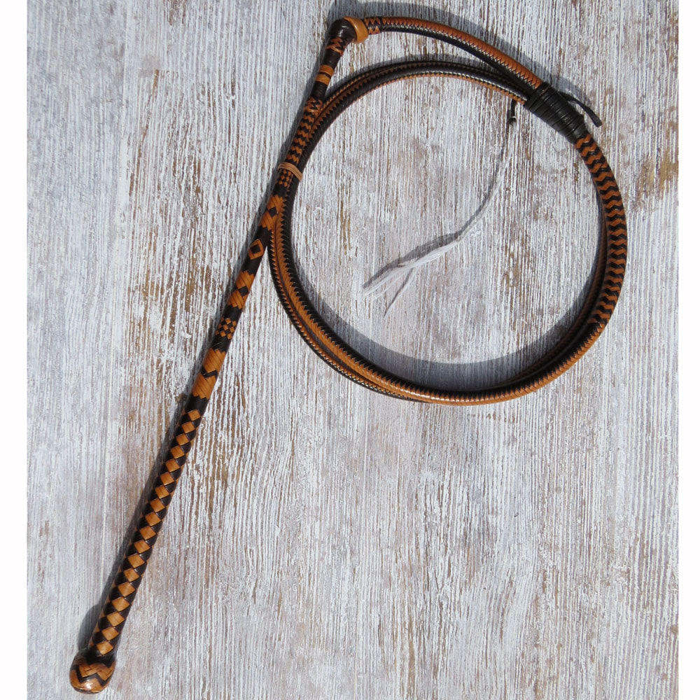 4ft Australian Pattern Black 16plait Bullwhip – Murphy Whips