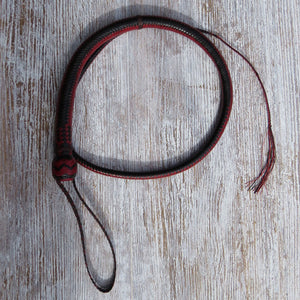 4ft 2-tone Red and Black 16plait Signal Whip